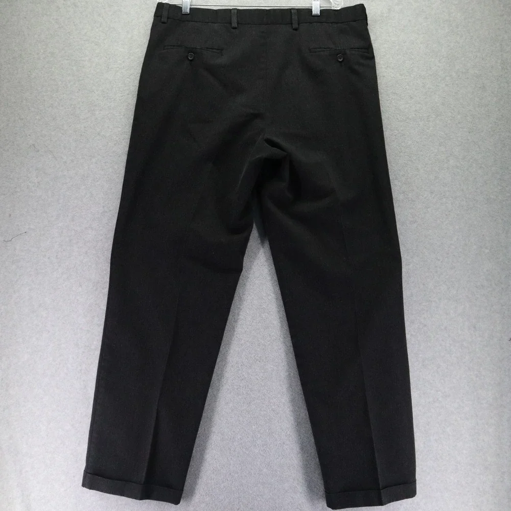 Dockers‎ Pants Mens 38x34 Stain Defender Khaki Business Cuffed Pleated Dark Gray